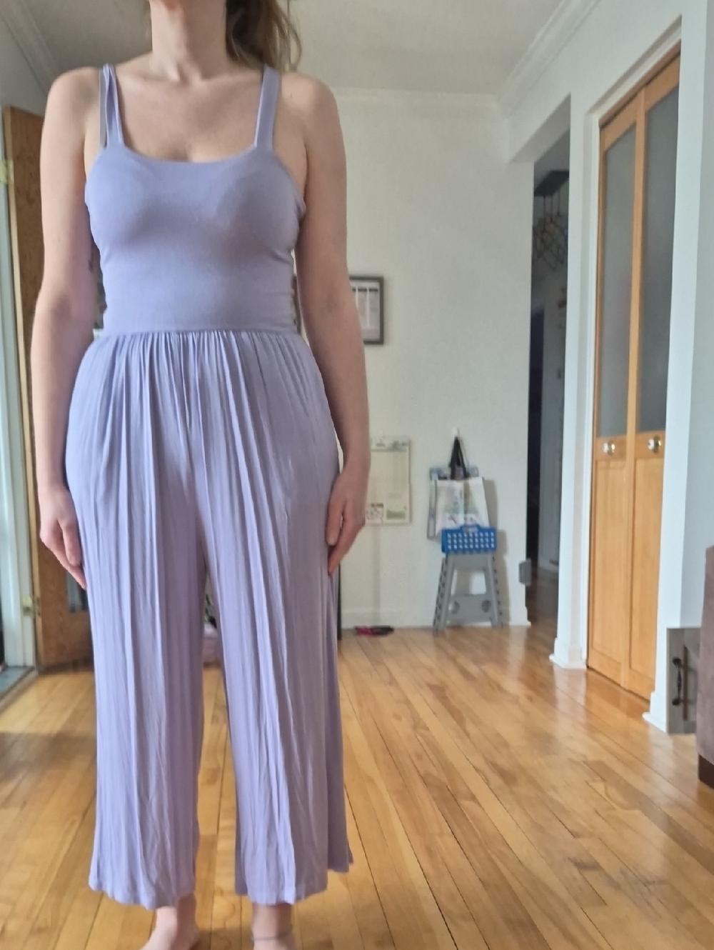 Lavender Tank Wide-Leg Jumpsuit